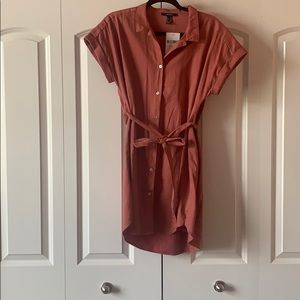 Salmon Shirt-Dress